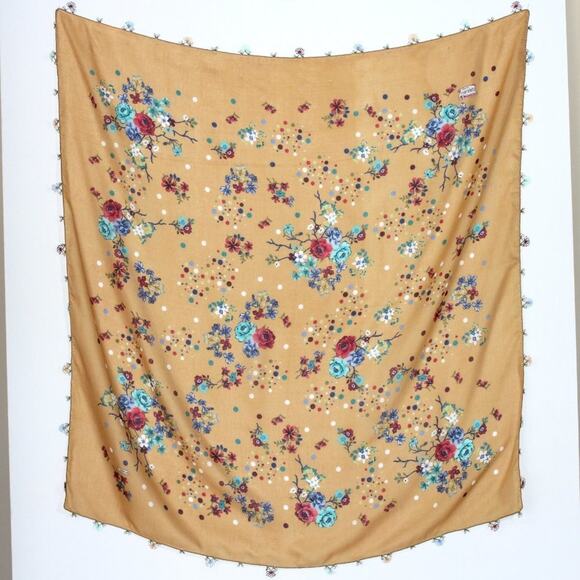 Tulbent Scarf Handmade Crochet Detailing NWOT - Picture 4 of 8
